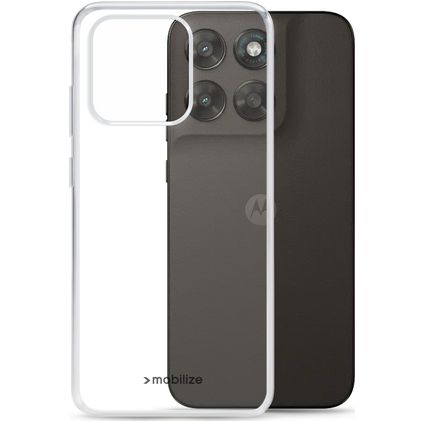 Mobilize Gelly Case Coque Transparente Motorola Moto G67 Coque arrière en TPU Souple - Transparent