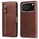 Mobigear Zipper Housse iPhone 17 Pro Etui Porte-Monnaie - Marron