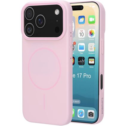 Mobiparts Slim Line iPhone 17 Pro MagSafe Plastique rigide Coque arrière - Blush Pink