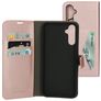 Mobiparts Classic Wallet Housse Samsung Galaxy A14 Etui Porte-Monnaie - Rose