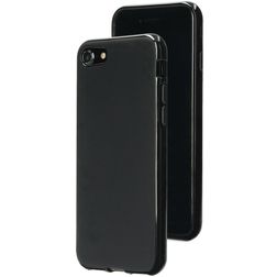 Mobiparts Classic Coque iPhone SE (2020) Coque arrière en TPU Souple - Matt Black