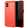 Mobigear Brushed Slim Coque Samsung Galaxy Xcover 7 Pro Coque arrière en TPU Souple - Rouge