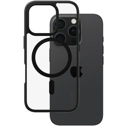 CARE by PanzerGlass Flagship Coque iPhone 16 Pro MagSafe Coque arrière Rigide - Transparent / Noir