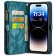 Caseme 008 Housse iPhone 14 Pro Etui avec Coque Détachable Porte-Monnaie - Bleu