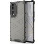 Mobigear Honeycomb Coque HONOR 70 Coque arrière Rigide Anti-Chocs - Noir