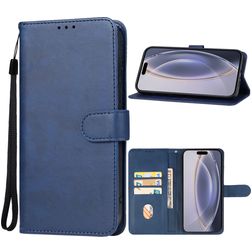 Mobigear Wallet Housse iPhone 16 Pro Etui Porte-Monnaie - Bleu