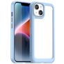 Mobigear Crystal Coque iPhone 15 Plus Coque arrière Rigide - Transparent / Bleu