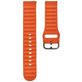 Mobigear Bumpy Bracelet Silicone Smartwatch Fermeture boucle ardillon - Connexion universelle de 20 mm - Orange