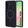 Mobiparts Slim Line Coque Samsung Galaxy A56 MagSafe Coque arrière Rigide - Onyx Black