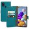 Mobiparts Saffiano Wallet Housse Samsung Galaxy A21s Etui Porte-Monnaie - Turquoise
