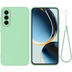 Mobigear Rubber Touch Coque Samsung Galaxy S26 Coque arrière en Silicone - Vert