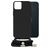 Mobilize Lanyard Gelly iPhone 14 Plus Coque avec cordon en TPU Souple - Noir