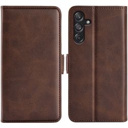 Mobigear Slim Magnet Housse Samsung Galaxy M55 Etui Porte-Monnaie - Marron