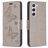 Mobigear Butterfly Housse Samsung Galaxy S23 Etui Porte-Monnaie - Gris