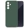 Mobilize Rubber Gelly Coque Samsung Galaxy A35 Coque arrière en TPU Souple - Matt Green