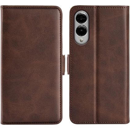 Mobigear Slim Magnet Housse Samsung Galaxy S25 Edge Etui Porte-Monnaie - Marron