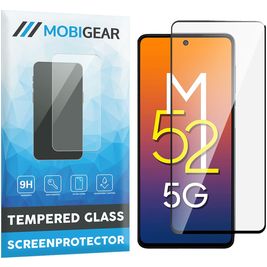 Mobigear Premium Samsung Galaxy M52 Verre trempé Protection d'écran - Compatible Coque - Noir