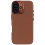 Decoded Coque iPhone 16 MagSafe Coque arrière en Cuir Véritable - Tan