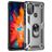 Mobigear Armor Ring Motorola Moto G50 Plastique rigide Coque arrière Antichoc avec bague de maintien - Argent