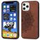 Mobigear Mandala Coque iPhone 12 Pro Max Coque arrière Rigide - Marron