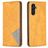 Mobigear Rhombus Slim Housse Samsung Galaxy A35 Etui - Cognac