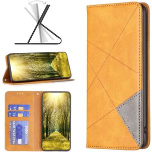 Mobigear Rhombus Slim Housse Motorola Moto G71 5G Etui - Cognac