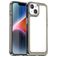 Mobigear Crystal iPhone 15 Plus Plastique rigide Coque arrière - Transparent / Gris