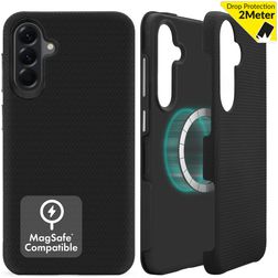 My Style Magsafe Tough Coque Samsung Galaxy A36 MagSafe Coque arrière Rigide Anti-Chocs - Noir