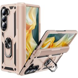 Mobigear Armor Ring Coque Samsung Galaxy Z Fold 6 Coque arrière Rigide Anti-Chocs avec Anneau-Support - Orange