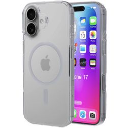 Mobiparts Hardcover Coque Transparente iPhone 17 MagSafe Coque arrière Rigide - Transparent