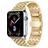 Mobigear Dragon Bracelet Acier pour Apple Watch Fermeture boucle déployante - 49/46/45/44 mm - Or