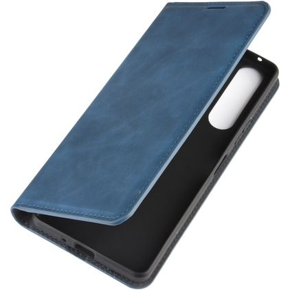 Mobigear Retro Slim Housse Sony Xperia 10 II Etui Porte-Monnaie - Bleu
