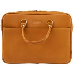 Valenta Laptop leather Sacoche Ordinateur portable en Cuir Véritable 15.6 Pouces Sacoche ordinateur + Poignée - Camel