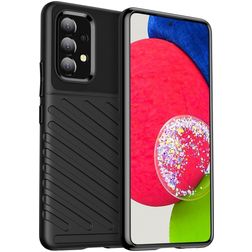 Mobigear Groove Coque Samsung Galaxy A53 Coque arrière en TPU Souple - Noir
