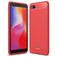 Mobigear Brushed Slim Coque Xiaomi Redmi 6A Coque arrière en TPU Souple - Rouge