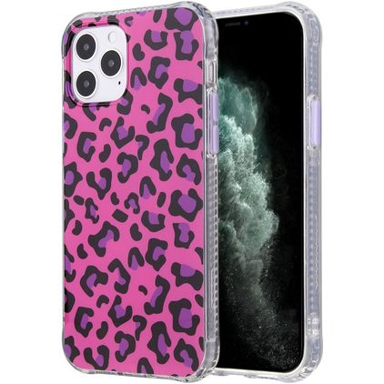 Mobigear Leopard Coque iPhone 12 Pro Max Coque arrière en TPU Souple - Rose