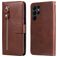Mobigear Zipper Housse Samsung Galaxy S23 Ultra Etui Porte-Monnaie - Marron