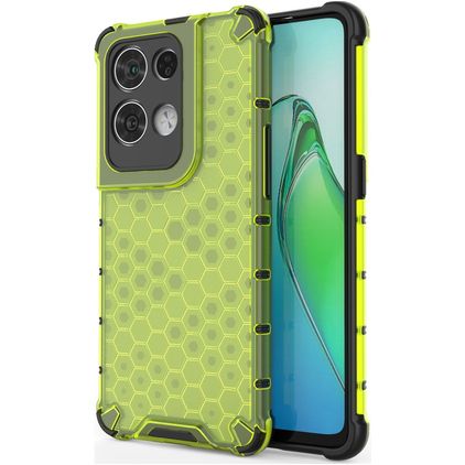 Mobigear Honeycomb OPPO Reno 8 Pro 5G Plastique rigide Coque arrière Antichoc - Vert