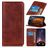Mobigear Classic Elegance Housse iPhone 13 Pro Max Etui Porte-Monnaie - Marron