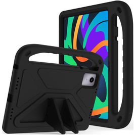Mobigear AeroArmor Coque Lenovo Tab P12 Coque de tablette pour enfants avec Poignée Enfants en EVA + Porte-crayon - Noir