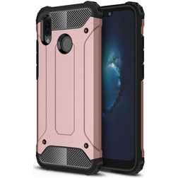 Mobigear Outdoor Coque Huawei P20 Lite (2018) Coque arrière Rigide Anti-Chocs - Rose doré
