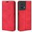 Mobigear Retro Slim Housse OPPO Reno 8 5G Etui Porte-Monnaie - Rouge