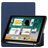 Mobigear Tri-Fold Gel Coque iPad 5 (2017) Etui en TPU,Similicuir + Porte-crayon - Dark Blue