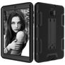Mobigear ShieldStand Coque Samsung Galaxy Tab A 8.0 (2018) Coque arrière en Plastique rigide,Silicone + Support Amovible - Noir