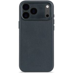 Decoded Coque iPhone 17 Pro Max Coque arrière en Cuir Véritable Anti-Chocs - Navy Shadow