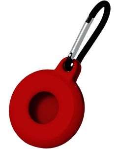 Mobigear Circle Key Coque Apple AirTag Porte-clés en en TPU Souple - Rouge