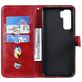 Mobigear Zipper Housse Huawei P40 Lite 5G Etui Porte-Monnaie - Rouge