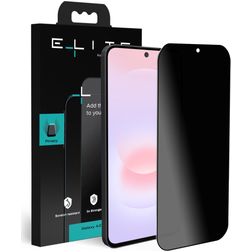 Elite Samsung Galaxy A37 Verre trempé Protection d'écran Confidentialité - Compatible Coque - Noir
