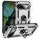 Mobigear Armor Ring Coque Google Pixel 9 Coque arrière Rigide Anti-Chocs avec Anneau-Support - Argent