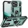 Mobigear Armor Ring Coque iPhone 17 Pro Coque arrière Rigide Anti-Chocs avec Anneau-Support - Vert